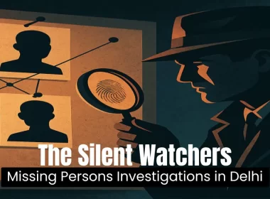 Private detective conducting missing persons investigation in Delhi