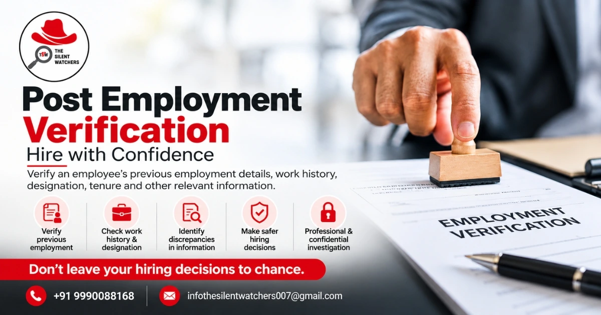 Employee Work History Verification Services | The Silent Watchers